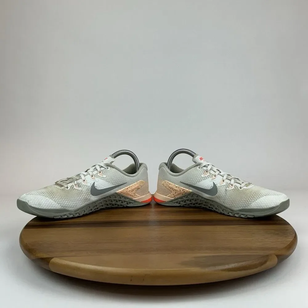 Womens Nike‎ Metcon 4 White Athletic Training Gym Sneakers Shoes Size 8.5 M